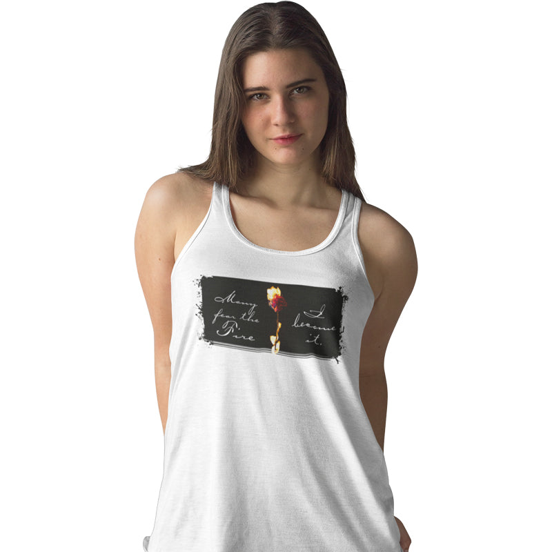 Become The Fire Women's Tank White