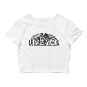 Live You Fingerprint Crop Top