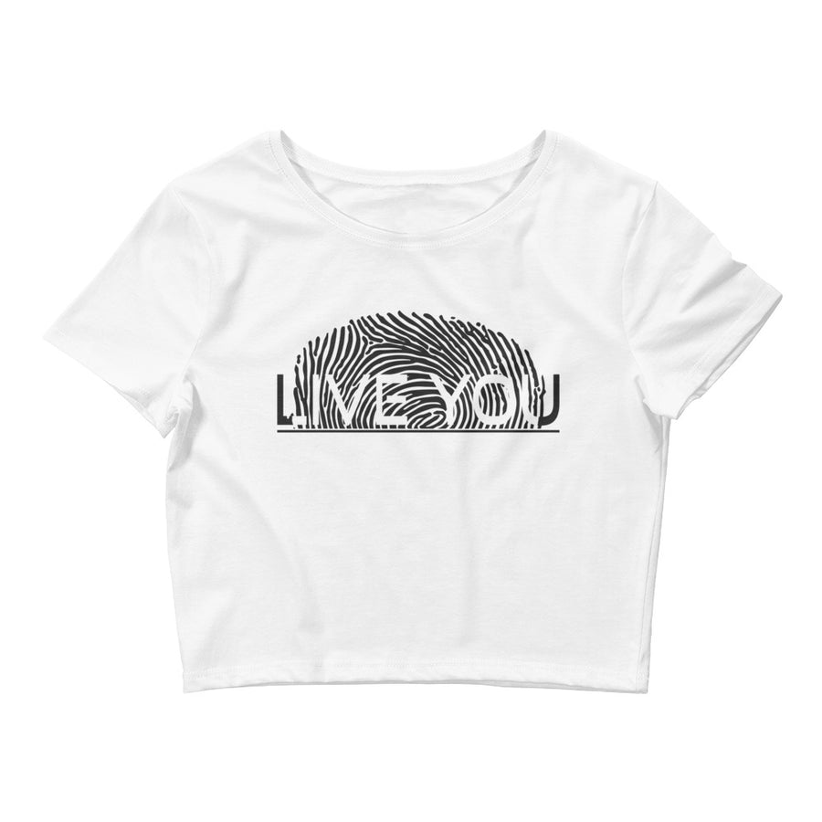 Live You Fingerprint Crop Top