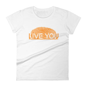 Live You Orange Fingerprint Women's Tee