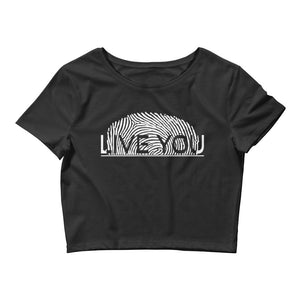 Black Live You Crop Top