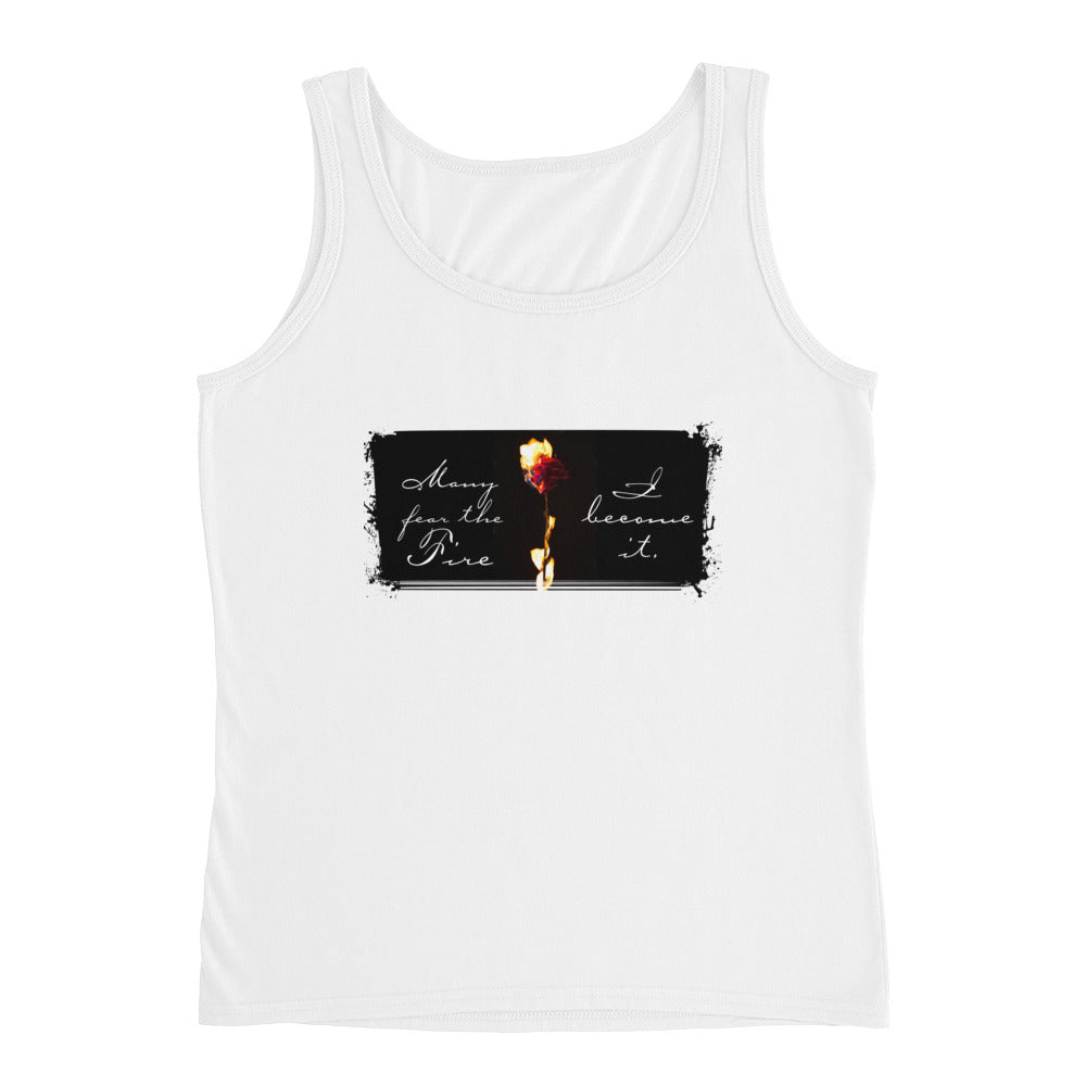Become The Fire Women's Tank White